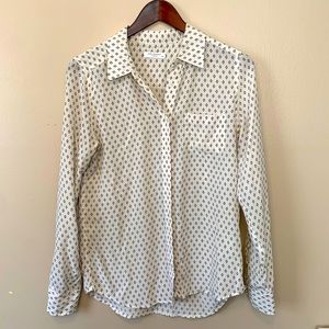 Equipment Silk Blouse in Diamond Print